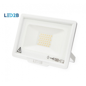 KOBI LED reflektor LED2B 30W/2400lm , SLIM , biely , IP65 , bez senzora , Studená biela Obrázok pre KOBI LED reflektor LED2B 30W/2400lm , SLIM , biely , IP65 , bez senzora , Studená biela