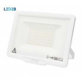 KOBI LED reflektor LED2B 50W/4000lm , SLIM , biely , IP65 , bez senzora , Teplá biela Obrázok pre KOBI LED reflektor LED2B 50W/4000lm , SLIM , biely , IP65 , bez senzora , Teplá biela