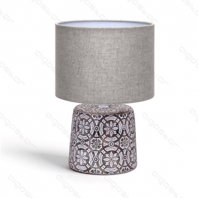Obrázok pre Stolná lampa keramická 06 Hnedá , E14 