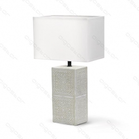 Obrázok pre Stolná lampa keramická 09 Biela , E14 