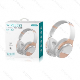 Bezdrôtové Stereo slúchadlá EJ-1301, V5.0 200mAh, Biele Obrázok pre Bezdrôtové Stereo slúchadlá EJ-1301, V5.0 200mAh, Biele