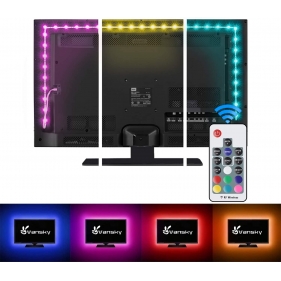 Obrázok pre RGB LED pás prachuvzdorný IP20 7,2W/m, 480lm/m, 30 ledSMD 5050/m , 5V DC , USB/TV - 1m