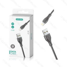 Obrázok pre Nabíjací dátový kábel SJ-3300 USB/iPhone, 3.0M, 2A, Čierny