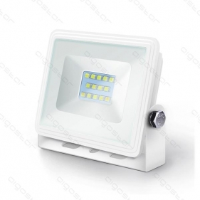 LED reflektor biely 10W/900lm , bez senzora , Studená biela Obrázok pre LED reflektor biely 10W/900lm , bez senzora , Studená biela