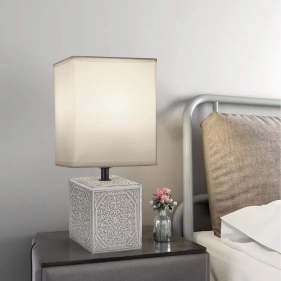 Stolná lampa keramická 08 Biela , E14 Obrázok pre Stolná lampa keramická 08 Biela , E14