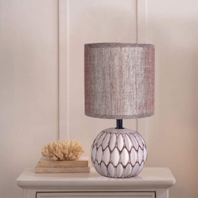 Stolná lampa keramická 17 ČervenoHnedá , E14 Obrázok pre Stolná lampa keramická 17 ČervenoHnedá , E14