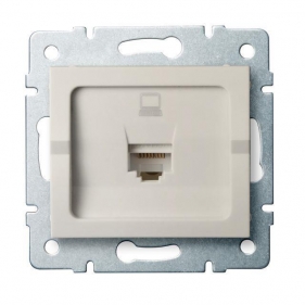 Obrázok pre Kanlux Dátová Zásuvka RJ45Cat 5e Mowion LOGI 02-1390-003 krémová