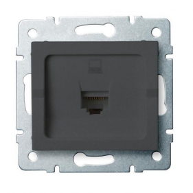 Obrázok pre Kanlux Dátová Zásuvka RJ45Cat 5e Mowion LOGI 02-1390-041 grafit
