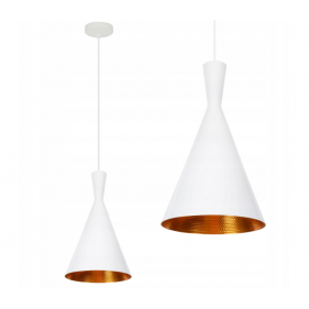 Závesný luster 1xE27/230V/Bielo-Zlatá Obrázok pre Závesný luster 1xE27/230V/Bielo-Zlatá