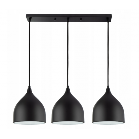 Obrázok pre Závesný luster 3xE27/230V/Čierna