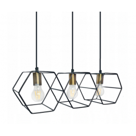 Obrázok pre HONEY Závesný luster 3xE27/230V/Čierna