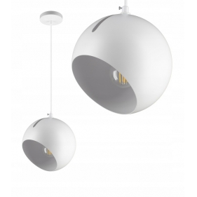Závesný luster 1xE27/230V/Biela Obrázok pre Závesný luster 1xE27/230V/Biela