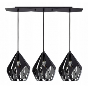 Loft Závesný luster 3xE27/230V/Čierna Obrázok pre Loft Závesný luster 3xE27/230V/Čierna