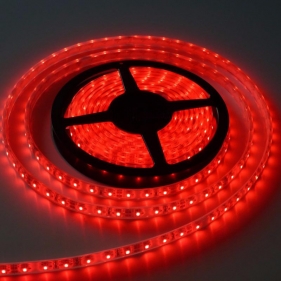 LED pás prachuvzdorný IP20 6w/m , 60led/m , 240Lm/m , 12V DC - Červená - 1m Obrázok pre LED pás prachuvzdorný IP20 6w/m , 60led/m , 240Lm/m , 12V DC - Červená - 1m
