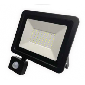 LED reflektor 50W/4000lm , SLIM , s nastaviteľným senzorom , Studená biela Obrázok pre LED reflektor 50W/4000lm , SLIM , s nastaviteľným senzorom , Studená biela