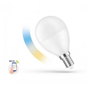 Obrázok pre SMART LED žiarovka E14 5W/420lm , glóbus G45 , CCT