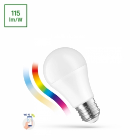 SMART LED žiarovka E27 9W/850lm , klasik A60 , RGBW CCT Obrázok pre SMART LED žiarovka E27 9W/850lm , klasik A60 , RGBW CCT