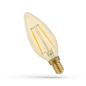 LED žiarovka E14 5W/500lm , svieca LED vlákno , Teplá biela Obrázok pre LED žiarovka E14 5W/500lm , svieca LED vlákno , Teplá biela