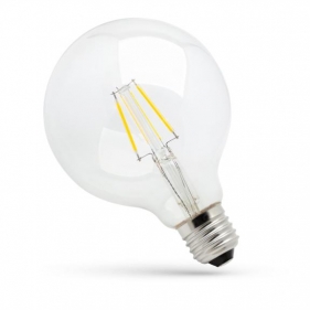 LED žiarovka E27 8W/1050lm , G125 LED vlákno , Neutrálna biela Obrázok pre LED žiarovka E27 8W/1050lm , G125 LED vlákno , Neutrálna biela