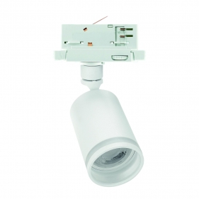 LED svietidlo 3-fázové pre koľajnicové systémy biele, 1xGU10 Obrázok pre LED svietidlo 3-fázové pre koľajnicové systémy biele, 1xGU10