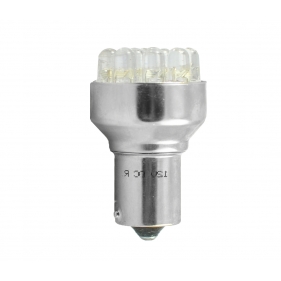 Obrázok pre LED Autožiarovka L034 - Ba15s 12LED 5mm , biela