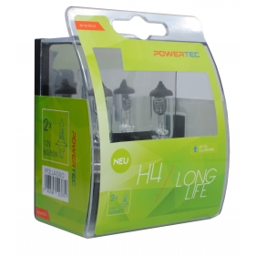 Obrázok pre Autožiarovky Long life H4 12V 55W  DUO 2ks v balení Powertec