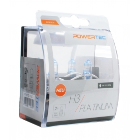 Obrázok pre Autožiarovky Platinum H3 12V 55W + 130% svietivosti DUO 2ks v balení  Powertec