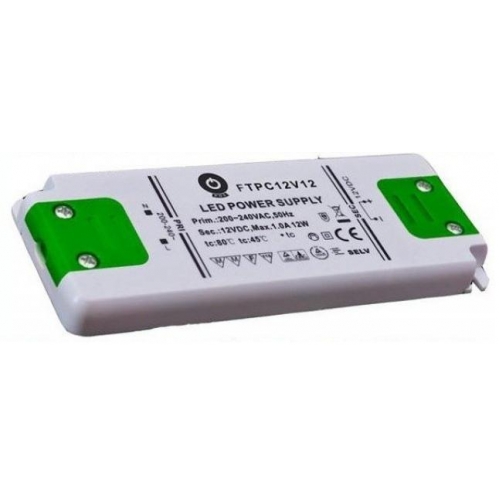 Obrázok pre POS Nábytkový LED napájací zdroj 15W 1.25A DC - SLIM