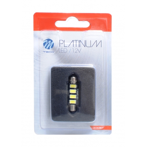 Obrázok pre LED Autožiarovka LB334W  - C5W 36mm 4xSMD5730 CANBUS , biela