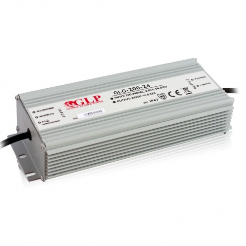 Obrázok pre GLP Vodeodolný napájací zdroj pre Led pásy - 24V/200W , IP67