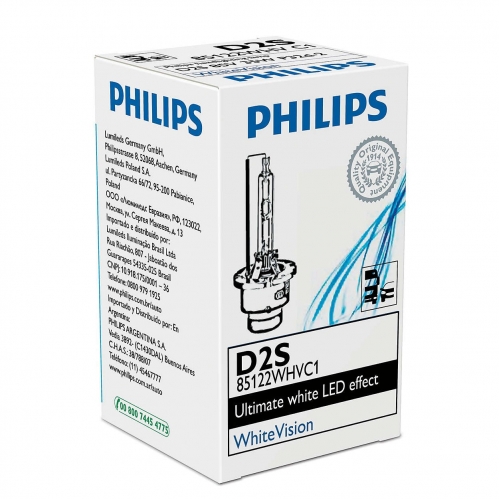 Obrázok pre PHILIPS WhiteVision 85122WHVC1 Xenonová výbojka homologizovaná D2S 6000K