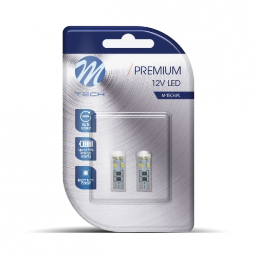 Obrázok pre LED Autožiarovka LB312W DUO - W5W / T10 8xSMD3528 CANBUS , biela