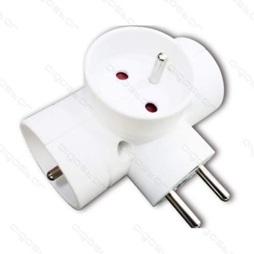 Obrázok pre Adaptér , elektrická rozvodka biela 210001FLT