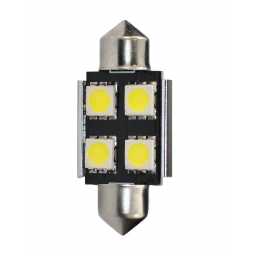 Obrázok pre LED Autožiarovka L9328W - C5W , 36mm , 24V , 4xSMD5050 CANBUS , biela