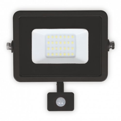 Obrázok pre LED reflektor 20W/1500lm , SLIM , s nastaviteľným senzorom , studená = 150W