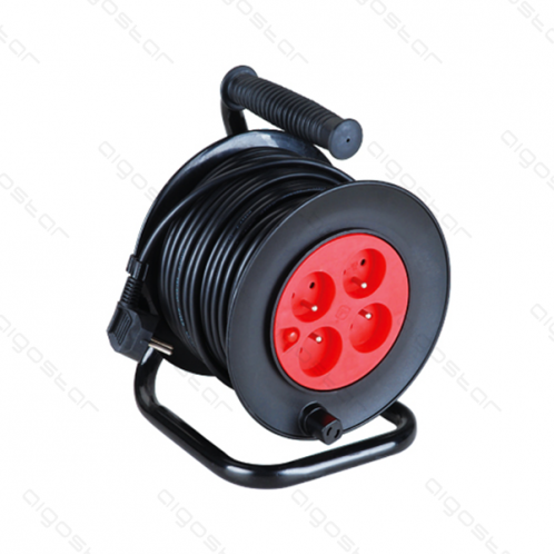 Obrázok pre Predlžovací kábel na cievke , 40m , 4 zásuvky 230V , bubon H05VV-F 3G1.0mm²