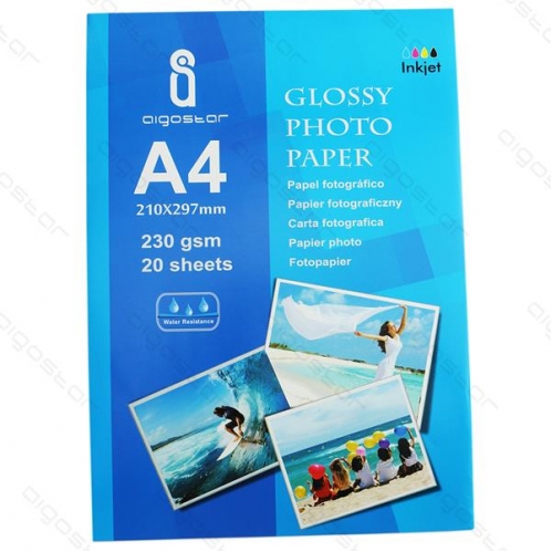 Obrázok pre Lesklý fotografický papier JG230 A4 20 listov 210x297mm