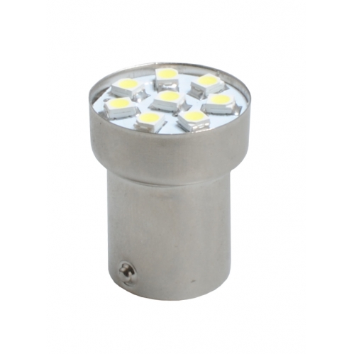 Obrázok pre LED Autožiarovka L988W - Ba15s 8xSMD3528 , 24V DC , biela