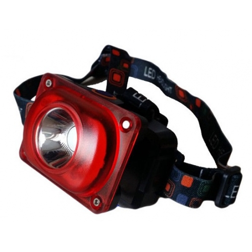 Obrázok pre Led čelová nabíjateľná lampa CREE T6 + 10SMD 4-módová čelovka
