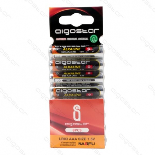 Obrázok pre Sada 8ks alkalických batérií Aigostar AAA LR03