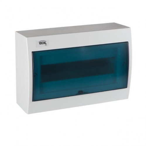 Obrázok pre Plastový rozvádzač na omietku s DIN lištou IDEAL KDB-S12T 1x12 modulov , IP30 , IK07