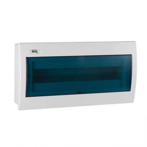 Obrázok pre Plastový rozvádzač pod omietku s DIN lištou IDEAL KDB-F18T 1x18 modulov , IP30 , IK07