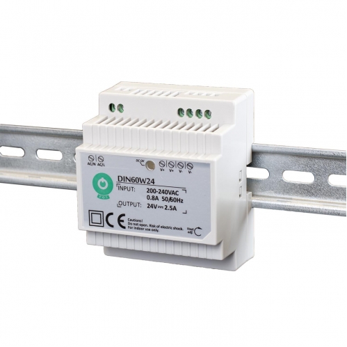 Obrázok pre Napájací zdroj na DIN lištu 60W/24V DC 5A