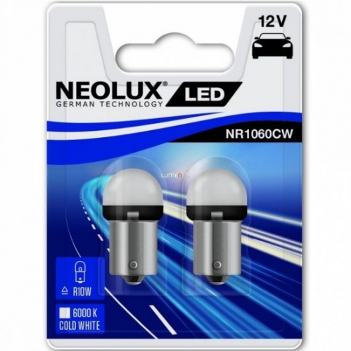 Obrázok pre NEOLUX LED Autožiarovka NR1060CW-02B - Ba15S , 1,2W , Studená biela - 2ks v balení
