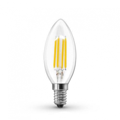 Obrázok pre LED žiarovka E14 5W/540lm , svieca LED vlákno , teplá = 55W