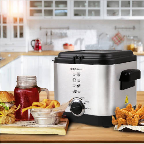 Obrázok pre Fritovací hrniec - Fritéza 900W , 1,5L nerez