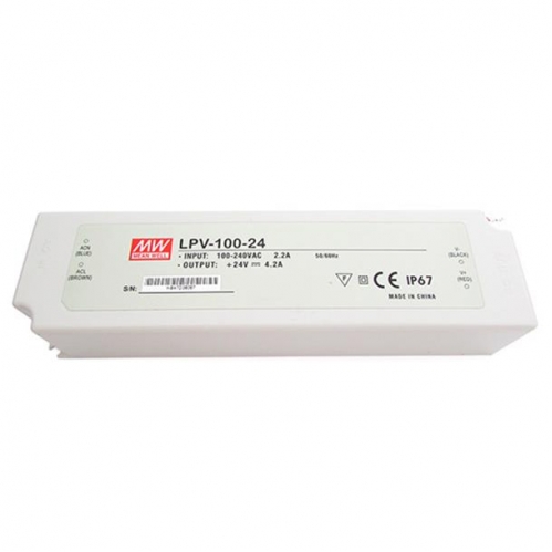 Obrázok pre Mean Well Vodeodolný napájací zdroj pre Led pásy - 24V/100W , IP67