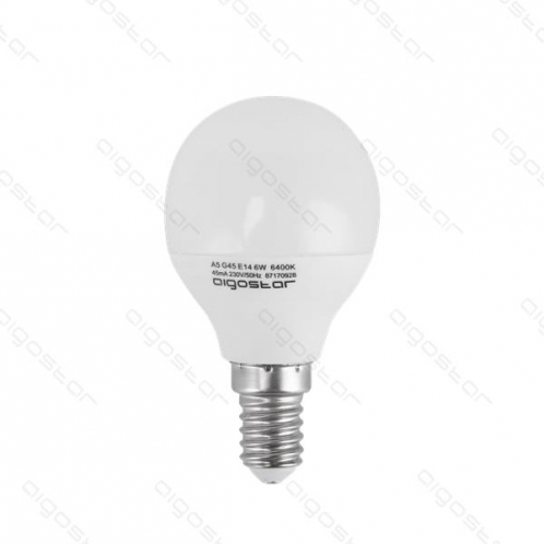 Obrázok pre LED žiarovka E14 6W/500lm , glóbus G45 , Neutrálna biela