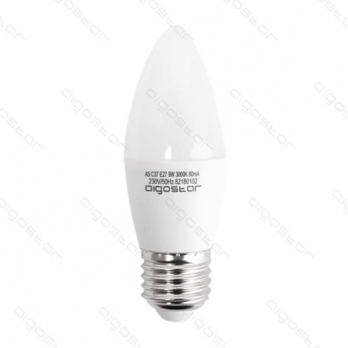 Obrázok pre LED žiarovka E27 9W/720lm , C37 , Studená biela