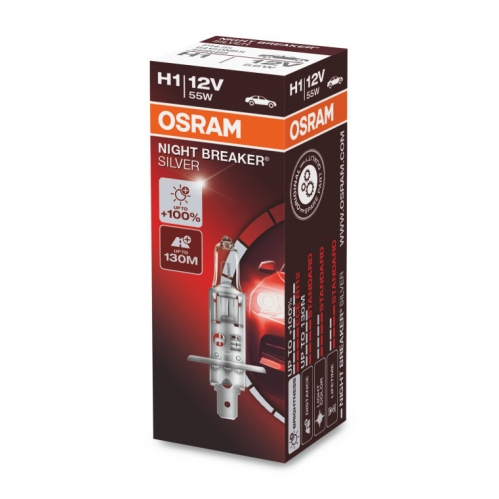 Obrázok pre OSRAM Halogénová Autožiarovka NIGHT BREAKER O64150NBS H1 , 12V/55W